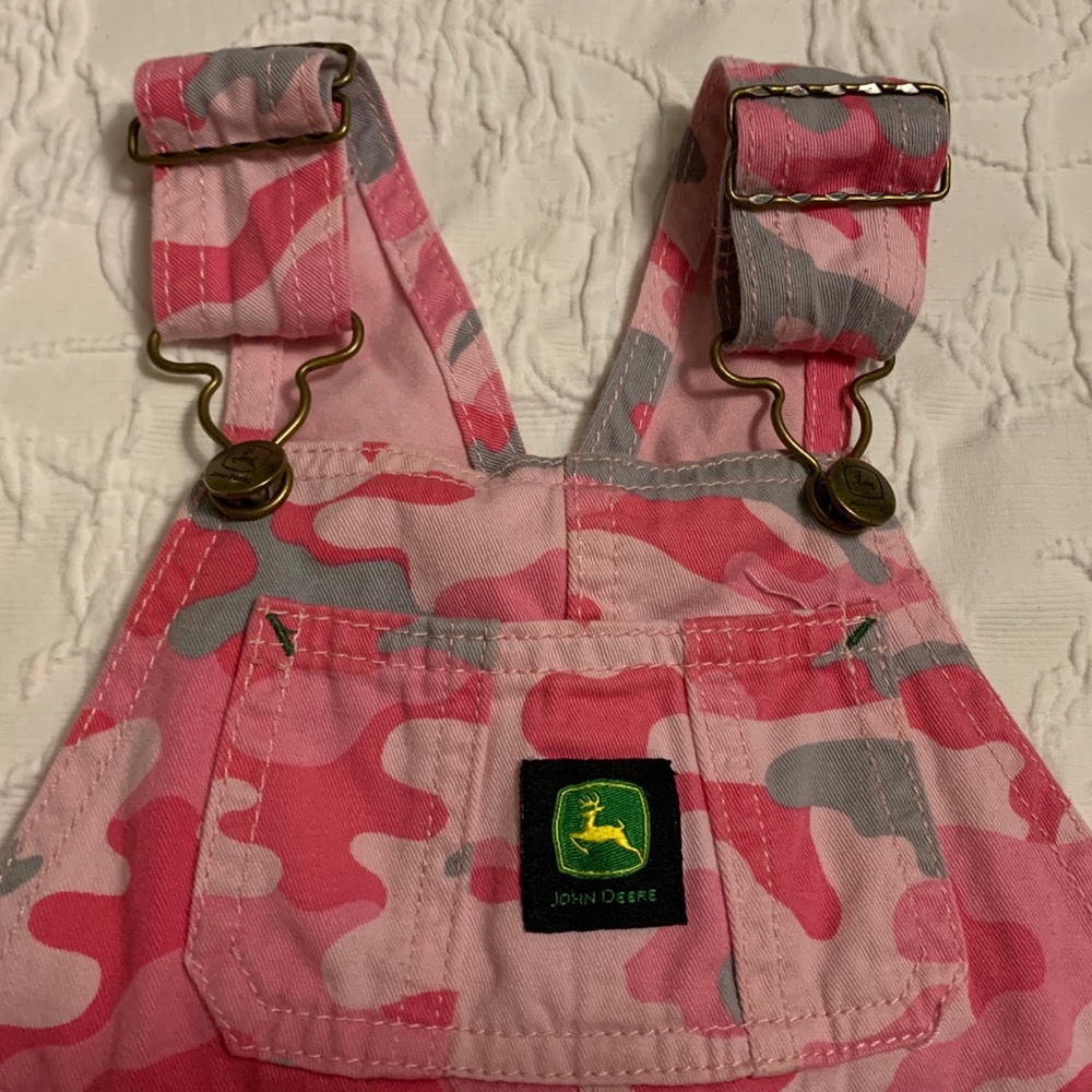John Deere pink camouflage overalls